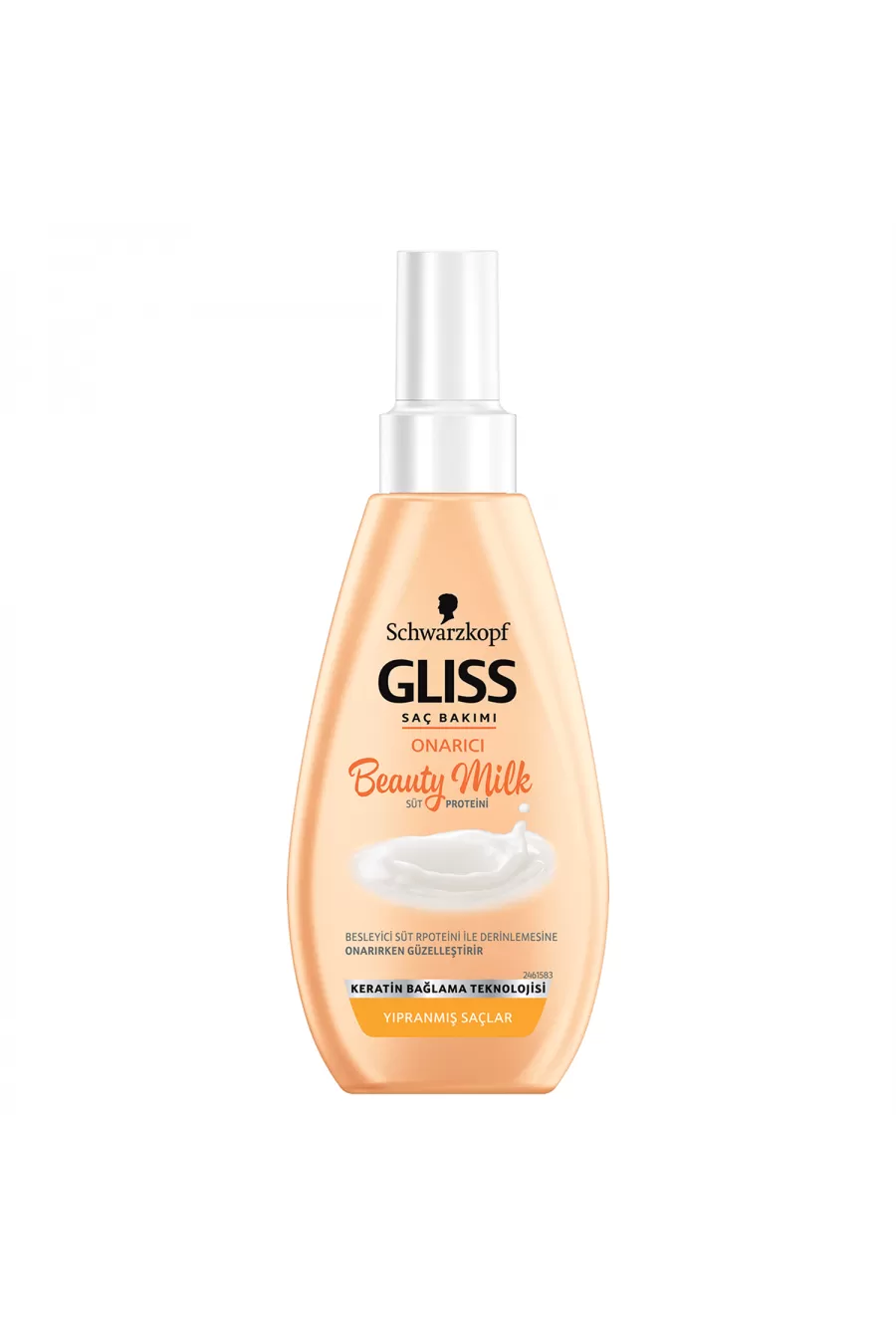 حاوی عصاره گل و کراتین ترمیم و تغذیه کننده عمیق مو گیلیس GLISS شیر مو کراتین
