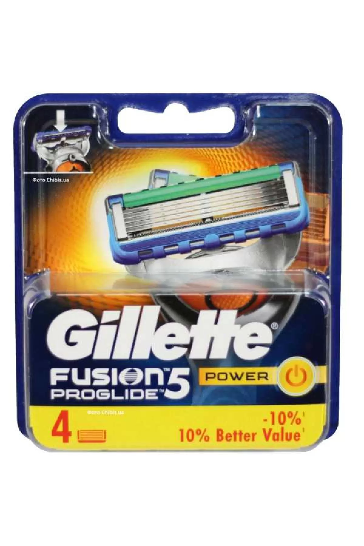 ژیلت Gillette یدک ۴ تایی ژیلت Fusion 5 Proglide Power